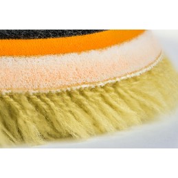Honey Combination Wool Pad Ultra Cut - mocno tnący pad z wełny naturalnej i syntetycznej 150/180 mm