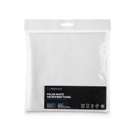 FX Protect Polar White Microfiber Towel – delikatna mikrofibra bez obszycia 320gsm 40x40cm